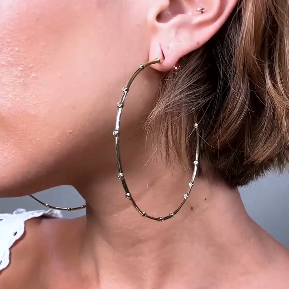 Melinda Maria Big Ass Hoops 3”